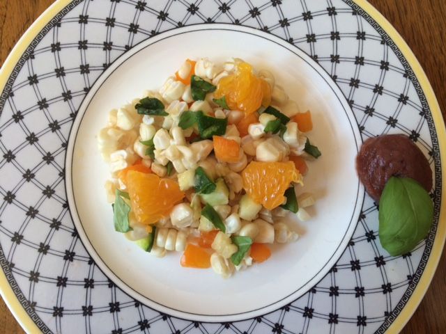 Veronique’s Fresh Corn and Umeboshi Salad