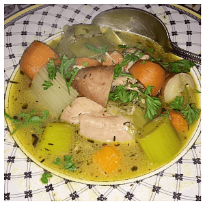 Gentse Waterzooi or Chicken and Vegetables Soup