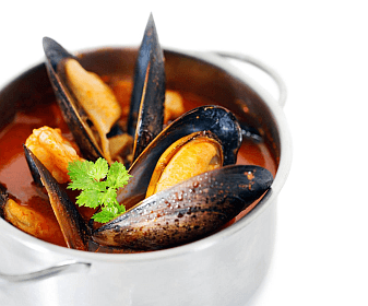 Celery and Shallots Mussels With (optional) White Wine