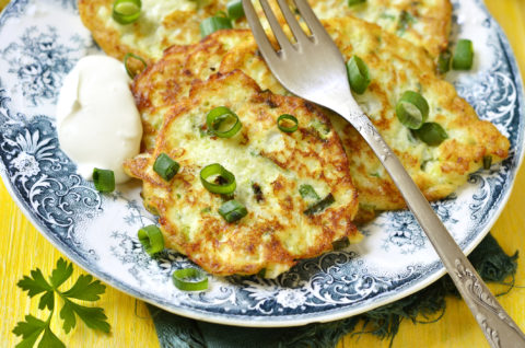 Cauliflower and Parmesan Pancakes with Chives