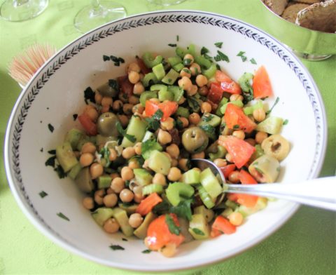My Husband’s Middle Eastern Chickpea Salad